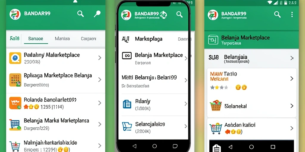 Tampilan antarmuka aplikasi BANDAR99 yang menarik dan mudah digunakan.