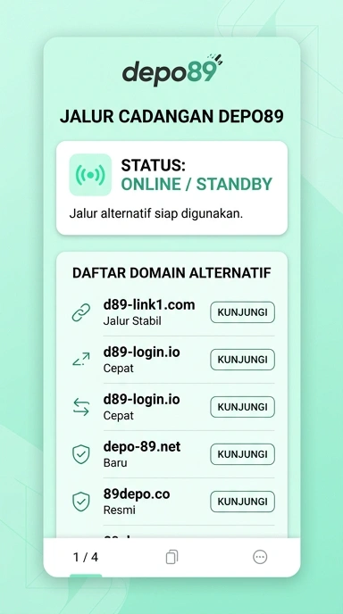 Halaman Link Alternatif depo89 untuk Pengguna Android